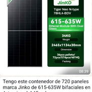 Contenedor de Paneles solares de 615/ 630 w Jinko - Img 57571417
