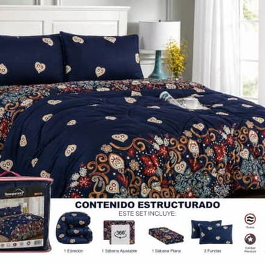🛏️ Juego de Edredón – 5 Piezas (Queen) - Img 123008762