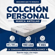 ✨ ¡COLCHÓN PERSONAL! ✨   Colchón personal marca antillas ✅ Medidas : 90x190 cm 🛡️ Garantía: 1 mes 🚚 ENVÍO X MÍNIMO COS - Img 57626725