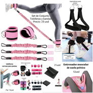 Agarraderas y tobilleras para poleas/ Entrenador muscular de suelo pélvico/ Almohadillas para Hip Thrust / Bandas GYM - Img 51877772