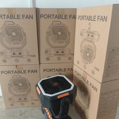 Venta al por mayor, Soporte paneles solares,ventilador recargable F22 - 2/2