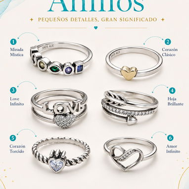 Anillos !!!REBAJA¡¡¡ antes 25, ahora 20. copia 1x1 Pandora plata 925 - 5/6
