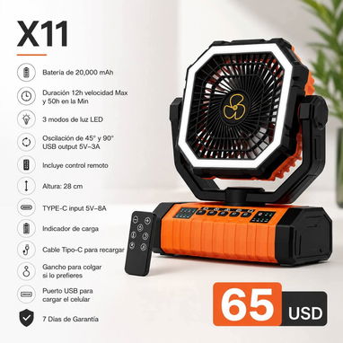 VENTILADORES RECARGABLES F6S Y X11 - Img 124570304