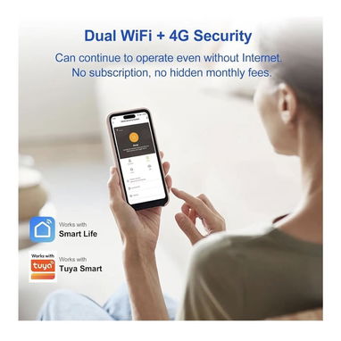 Sistema de alarma para hogar con pantalla táctil y 24 piezas - 3/3