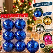 Set de 6 Esferas de 8 cm para Arbolito de Navidad (lo) - Img 58080220