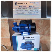 Motor de agua GRIMAX medio caballo  Entrada y salida de 1 pulgada  Impelente de bronce 110 volt - Img 56374147