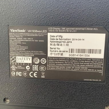 Venta de Monitor ViewSonic 19" de uso 30 usd - Img 123300119
