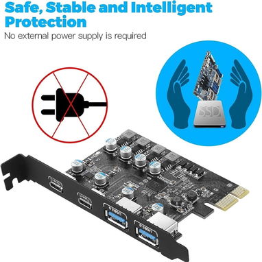 🔌 Tarjeta de Expansión USB PCI-E UP4210 🌐 - Img 126074300