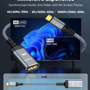 Adaptador USB-C a HDMI 4K - Img 123205996