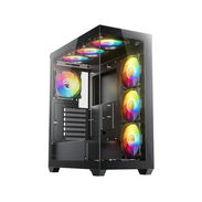 🖥️ Sevenhero EL2 – Chasis Gaming ATX Torre Media, 3 ventiladores ARGB. Vidrio templado panorámico 🌐🖥️ 133.96 USD - Img 56475199
