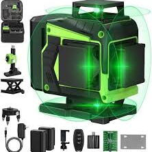 🟢📐 NIVEL LÁSER 4D – 16 LÍNEAS 360° CON CONTROL REMOTO 🔥 - 5/7