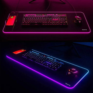 (X) Mousepad de Mouse RGB con Carga Inalámbrica - Img 126472565