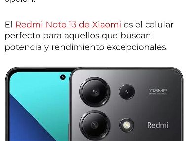 Xiaomi Redmi Note 13 (8gb Ram/128gb almacenamiento) - Img 67079414