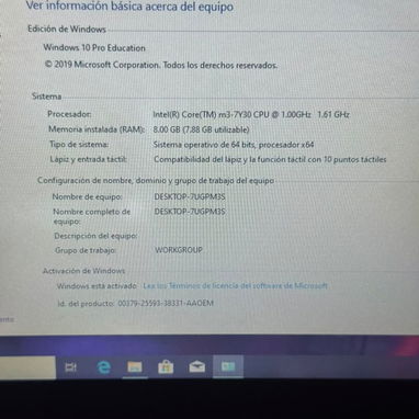 Mini Laptop HP como nueva convertible a tablet pantalla táctil - 7/8