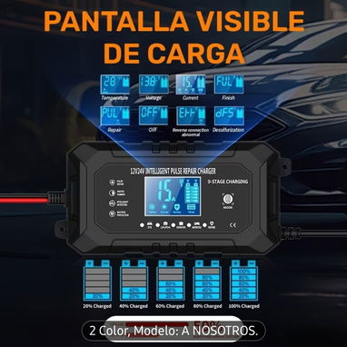 Cargador inteligente todo tipo de Bateria de 12v-15A y 24v-8A - 3/6
