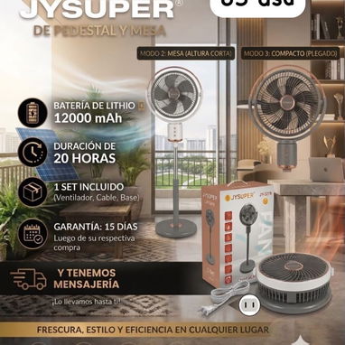 VENTILADORES RECARGABLES - 2/6