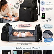 🌸 Mochilas pañaleras con colchoncito para cambiar al bebé - Img 58207196