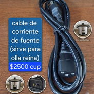 Cable de corriente de fuente. Sirve para olla reina - Img 57100801