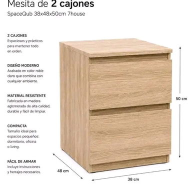 Gaveteros de 2, 3 y 5 Cajones – Madera Resistente, Diseño Moderno y excelentes precios - Img 125782553