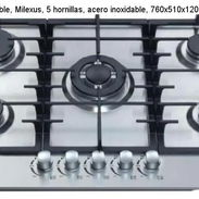 Cocina de gas empotrable Milexus 5 hornillas acero inoxidable (r) - Img 55563422