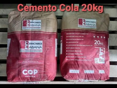 Cemento cola de 20kg - Img 62278152