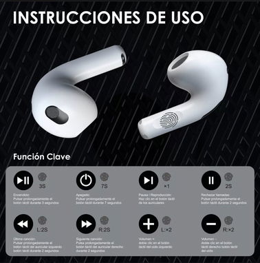 AUDÍFONOS INALÁMBRICO BLUETOOTH  In-ear Gamer Color Blanco - Img 81565273