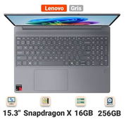 Lenovo IdeaPad Slim 3x 83N30000US Copilot+ PC 15,3" Táctil Snapdragon X 16GB RAM 256GB SSd - Img 58130908
