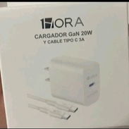 CARGADOR TIPO C CARGA RÁPIDA 20W Y CABLE TIPO C A TIPO C DE 3A CARGA RÁPIDA Y TRANSFIERE DATOS MIDE 1 M, (MARCA 1HORA) - Img 54986498