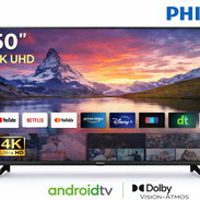 Televisor PHILIPS 50″ 4K UHD Android TV – Nuevo - Img 53635276