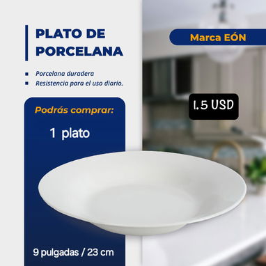 🍽️ PLATOS DE PORCELANA VARIOS MODELOS 🔴 EÓN 🆗 1 u 💲 1.5 USD 🆗 4 u 💲 5.6 USD 🆗 8 u 💲10.4 USD 🆗 50 u 💲58.5 USD - Img 105158097
