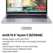 Laptop ACER* Laptop Acer Aspire/ Laptop Ryzen 3 y 5 serie 7000/ Laptop táctil ACER/ acer Laptop nueva con forro - Img 45165653