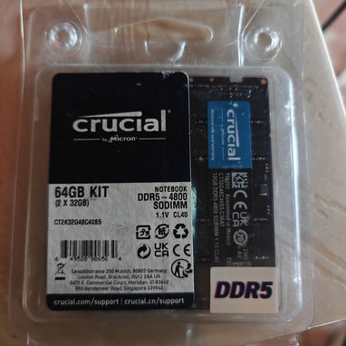 Memoria RAM DDR5 de Laptop. Nuevas. 8GB y 32GB. 53226526 - Img 121334733