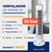 Ventilador de Torre 29" Eko, Garantía de 6 meses, Entrega por un mínimo costo adicional de 5 Usd para toda La Habana - Img 51777561