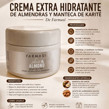 Crema Corporal de Almendras y Karité - 2/2