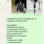 Ventilador recargable Daytron 18" $85/ Ventilador pared premium $50/ Premium 16" $55 - Img 55353311