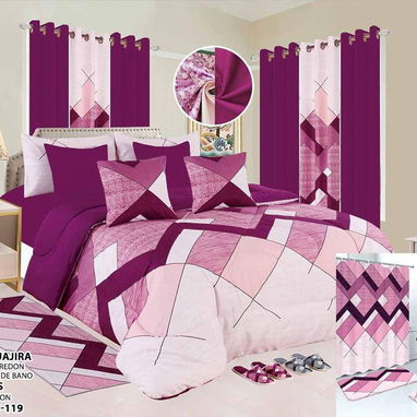 Juegos de edredón y cortinas con alfombra _24 pcs_ 130* - 2/7