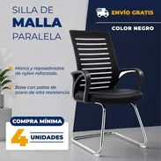 🔹 *Silla de Malla Paralela Color Negro* - Img 57046320