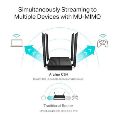 TP-LINK Archer C64(US) AC1200 MU-MIMO Wi-Fi Router Por Encargo - 3/3