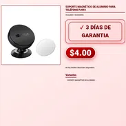 SOPORTE MAGNÉTICO DE ALUMINIO PARA TELÉFONO PJ093 . - Img 57882398