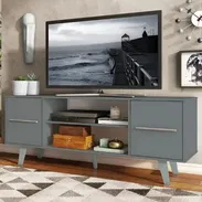 Mueble TV 55” blancos y grises importado nuevo en cajas - Img 55730180