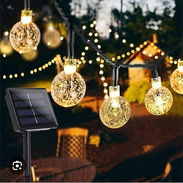 Guirnaldas de luces calidad con paneles solares - Img 58024259