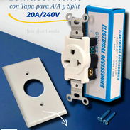 Tomacorriente C/tapa P/ A.A Y Split 20a/240v-blanco-q7-lumina - Img 54406007