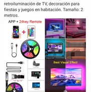 Tiras led RGB 2 metros para detrás del TV - Img 49340340