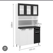 Estante de cocina  superior inferior 3 puertas. En 400 usd mensajería incluida - Img 56956717