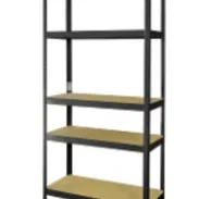 Estanteria Negra 5 Baldas 175KG C/BALDA 7HOUSE Dimensiones: 180X90X40CM Marca 7HOUSE Dimensiones 180X90X40CM Precio 75 u - Img 57916455