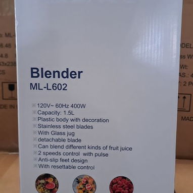 🚧 LICUADORA VASO DE VIDRIO MARCA MILEXUS DE 1.5 LITROS Y 400W 🚧 - Img 106329783