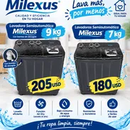 Lavadora semiautomática de 9kg y 7kg Milexus - Img 58089129