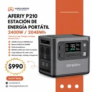 AFERIY P210 2048Wh 2400W, estación de energía portátil en La Habana - Img 55406874