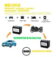 Cargador de baterías 12-24 vol 10 AMP - Img 43393463