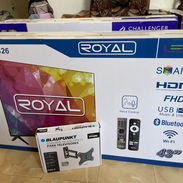 Smart tv royal 43 pulgadas con soporte a la pared 235 con transporte ‼️ - Img 55643132